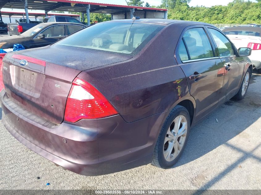 2012 Ford Fusion Se VIN: 3FAHP0HA0CR427944 Lot: 39582556