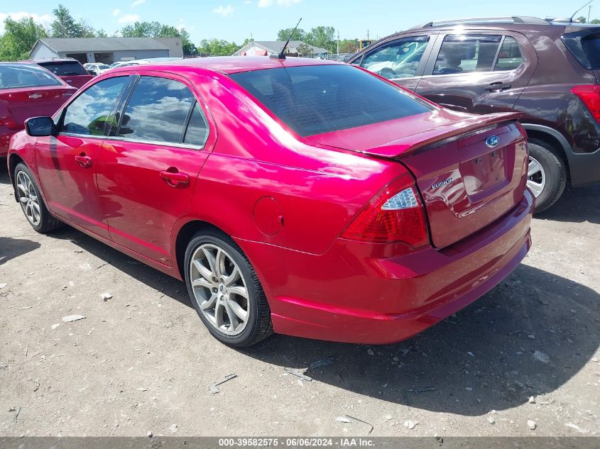 2012 Ford Fusion Se VIN: 3FAHP0HA5CR409455 Lot: 39582575