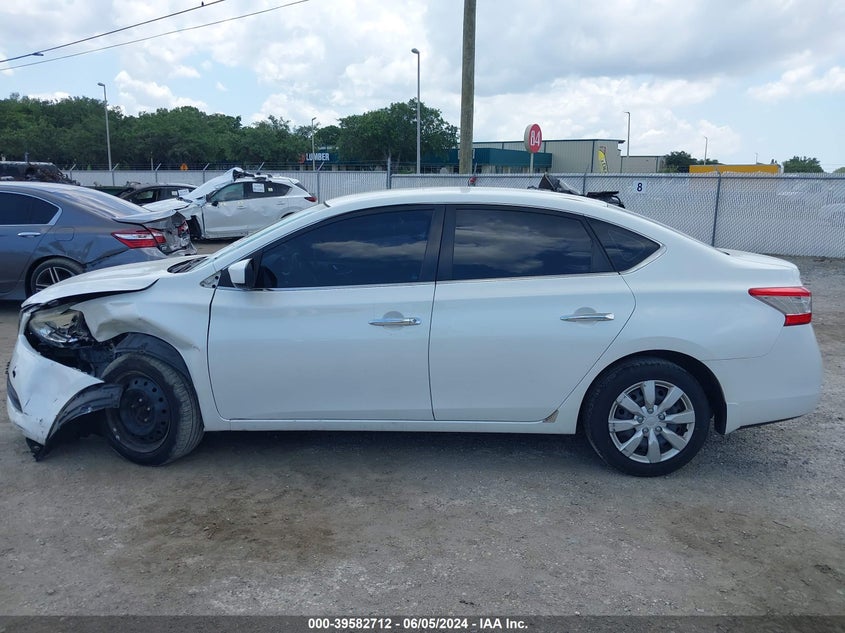2014 Nissan Sentra Fe+ S/Fe+ Sv/S/Sl/Sr/Sv VIN: 3N1AB7AP9EL650008 Lot: 39582712