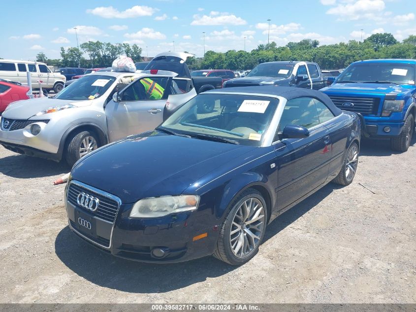 2008 Audi A4 2.0T VIN: WAUAF48H78K002796 Lot: 39582717