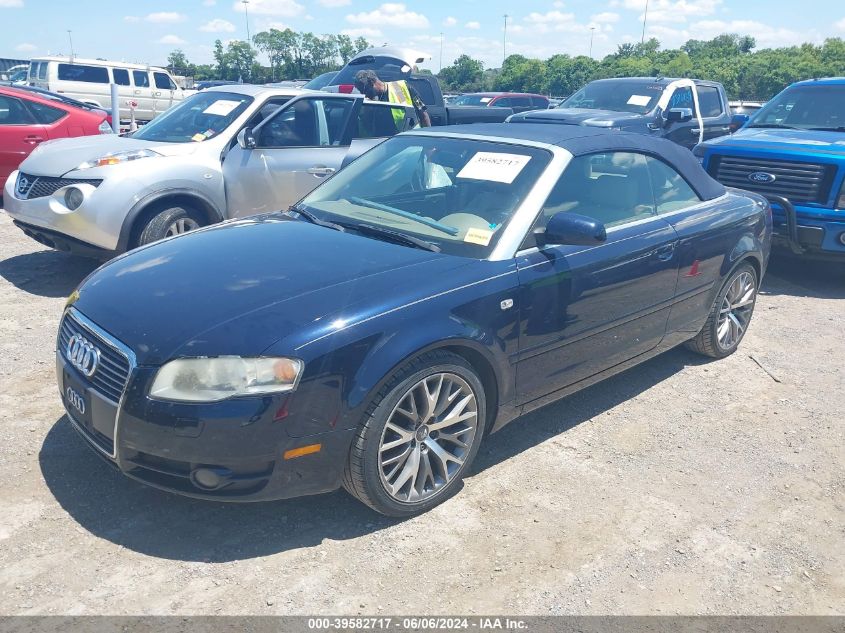 2008 Audi A4 2.0T VIN: WAUAF48H78K002796 Lot: 39582717