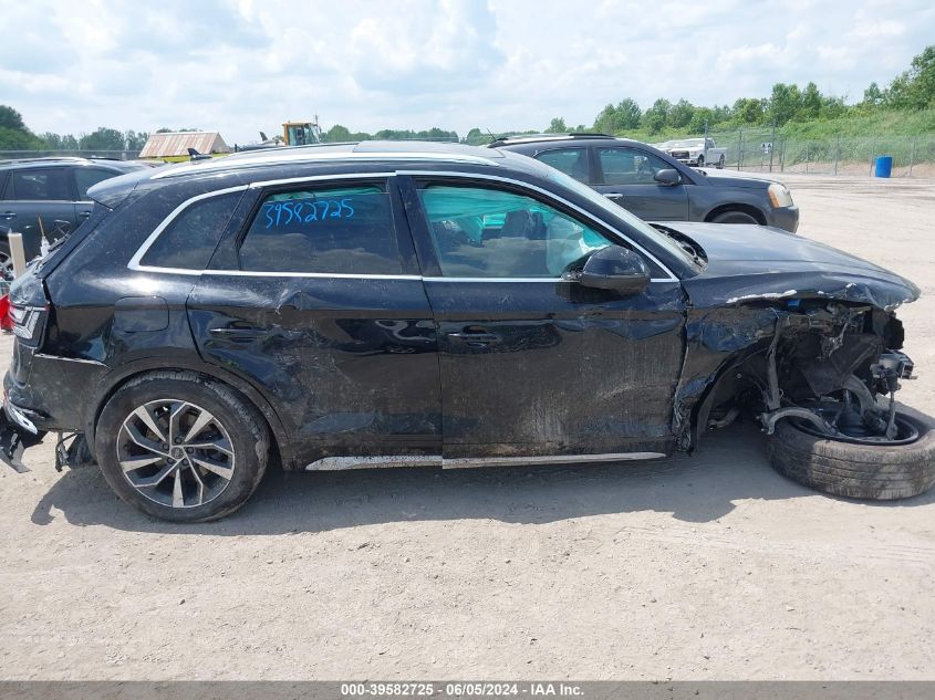 2021 Audi Q5 Premium Plus 45 Tfsi Quattro S Tronic VIN: WA1BAAFY8M2108928 Lot: 39582725