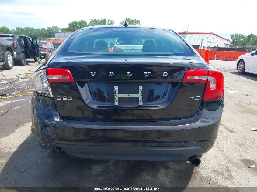 2013 Volvo S60 T5/T5 Platinum/T5 Premier/T5 Premier Plus VIN: YV1612FS7D2185373 Lot: 39582739