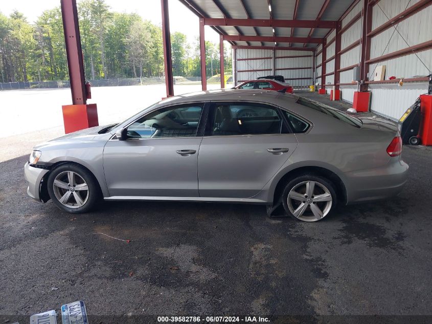 2012 Volkswagen Passat 2.5L Se VIN: 1VWBP7A38CC002908 Lot: 39582786