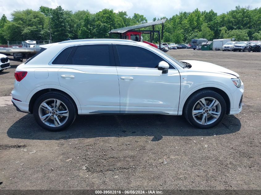 2023 Audi Q3 Premium Plus 45 Tfsi S Line Quattro Tiptronic VIN: WA1EECF38P1127295 Lot: 39582816