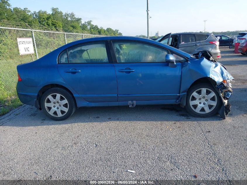 2009 Honda Civic Lx VIN: 19XFA16539E034101 Lot: 39582836