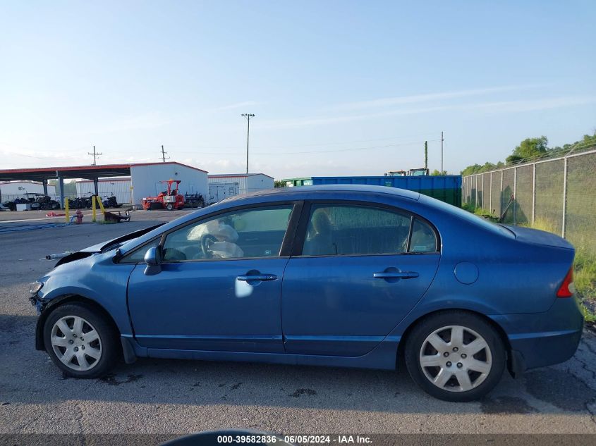 2009 Honda Civic Lx VIN: 19XFA16539E034101 Lot: 39582836