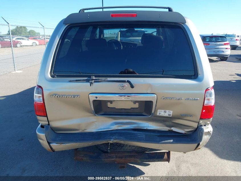 2002 Toyota 4Runner Limited V6 VIN: JT3HN87RX29072222 Lot: 39582837