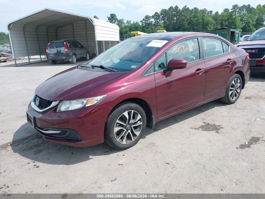 2015 Honda Civic Ex VIN: 19XFB2F81FE057868 Lot: 39582865