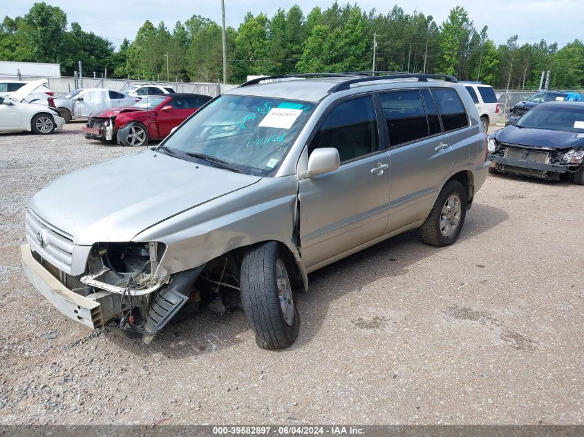 2004 Toyota Highlander V6 VIN: JTEEP21A040029620 Lot: 39582897