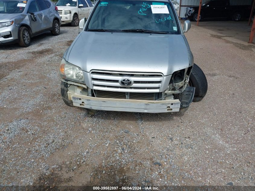 2004 Toyota Highlander V6 VIN: JTEEP21A040029620 Lot: 39582897