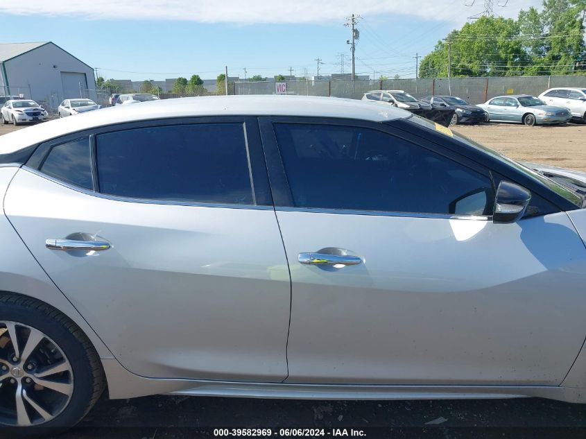 2018 Nissan Maxima 3.5S/Sv/Sl/Sr/Plat VIN: 1N4AA6APXJC374735 Lot: 39582969