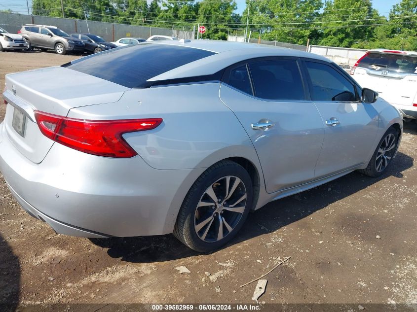 2018 Nissan Maxima 3.5S/Sv/Sl/Sr/Plat VIN: 1N4AA6APXJC374735 Lot: 39582969