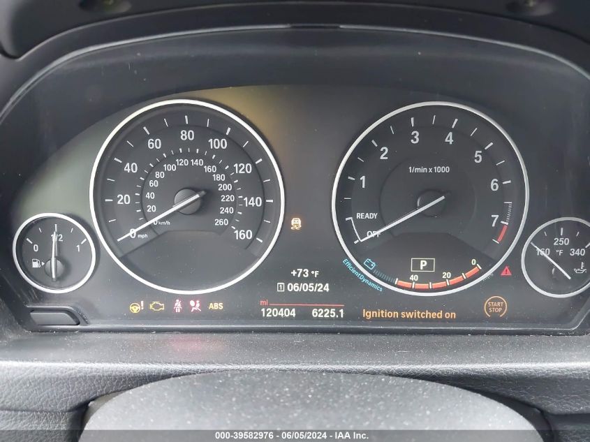 2015 BMW 328I xDrive VIN: WBA3B5G54FNS16822 Lot: 39582976