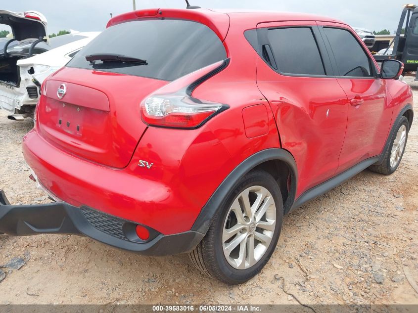 2016 Nissan Juke Sv VIN: JN8AF5MR1GT607255 Lot: 39583016