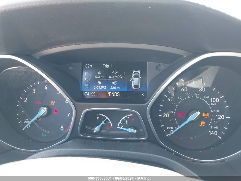 2016 Ford Focus Se VIN: 1FADP3K26GL377766 Lot: 39583081