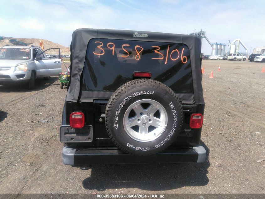 2006 Jeep Wrangler Unlimited VIN: 1J4FA44S16P773600 Lot: 39583106