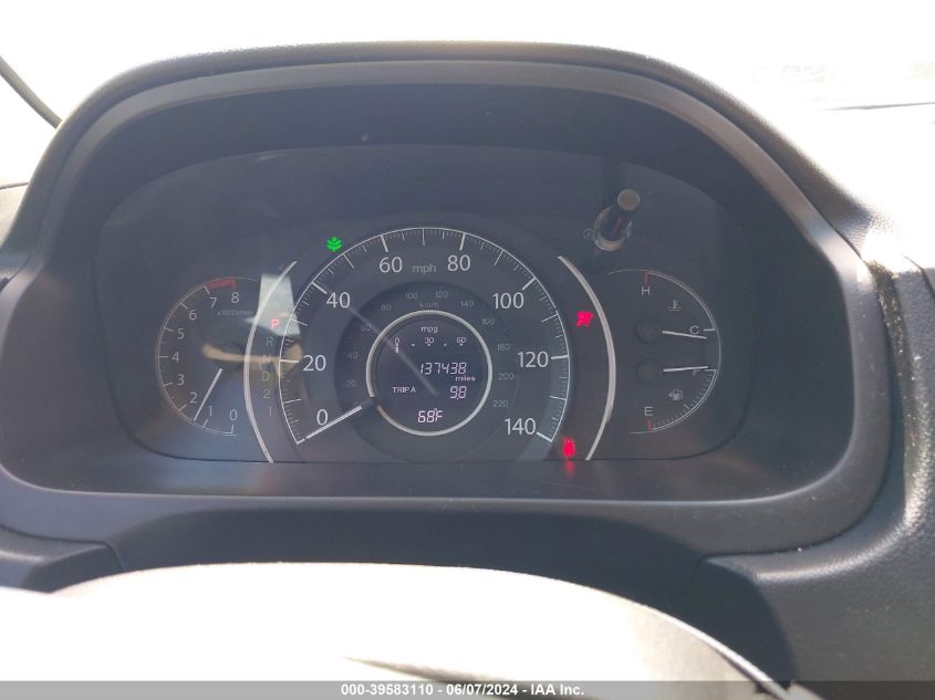 2014 Honda Cr-V Lx VIN: 5J6RM4H39EL098995 Lot: 39583110