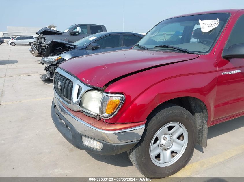 2004 Toyota Tacoma VIN: 5TEVL52N14Z384962 Lot: 39583129