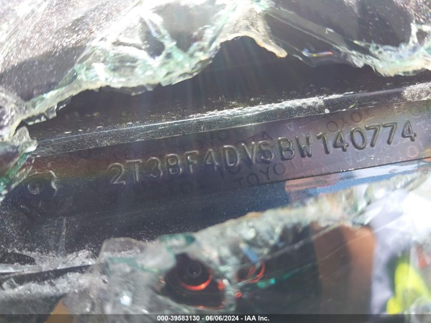 2011 Toyota Rav4 VIN: 2T3BF4DV5BW140774 Lot: 39583130