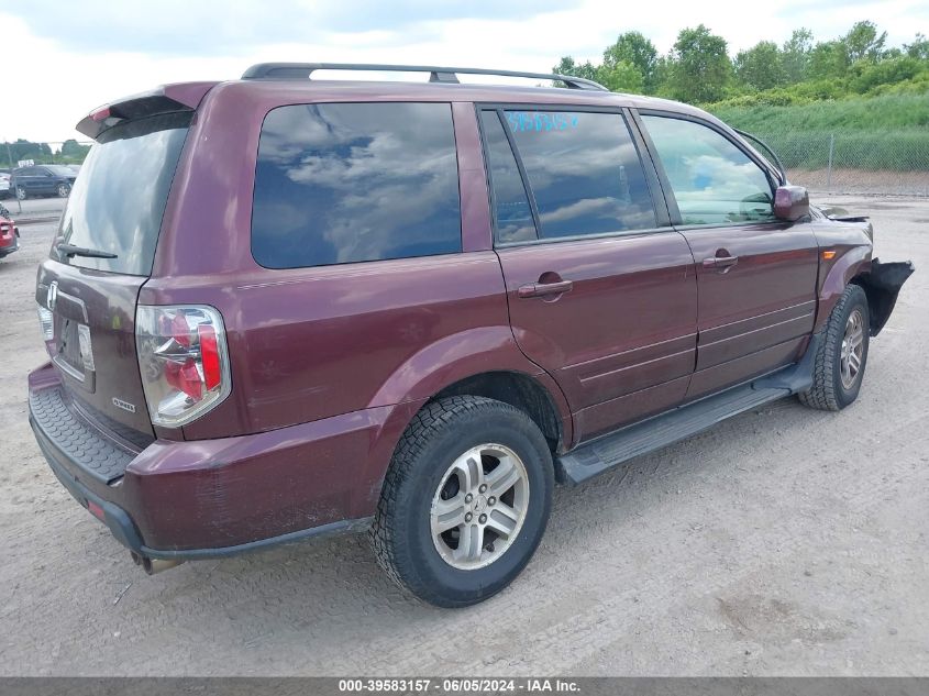 2007 Honda Pilot Ex-L VIN: 2HKYF18567H505920 Lot: 39583157