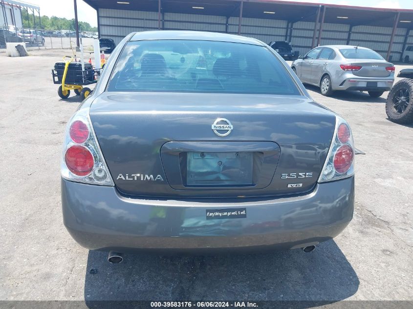 2005 Nissan Altima 3.5 Se VIN: 1N4BL11D75N414142 Lot: 39583176