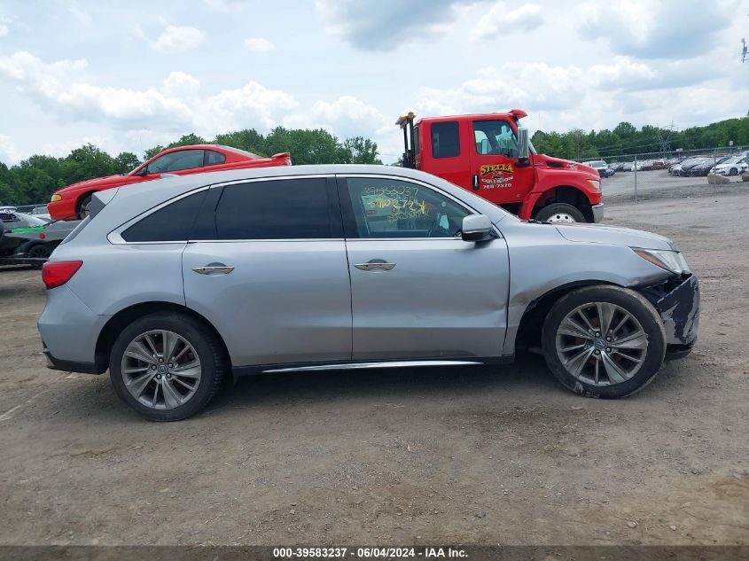 2017 Acura Mdx Technology Package VIN: 5FRYD4H56HB007772 Lot: 39583237