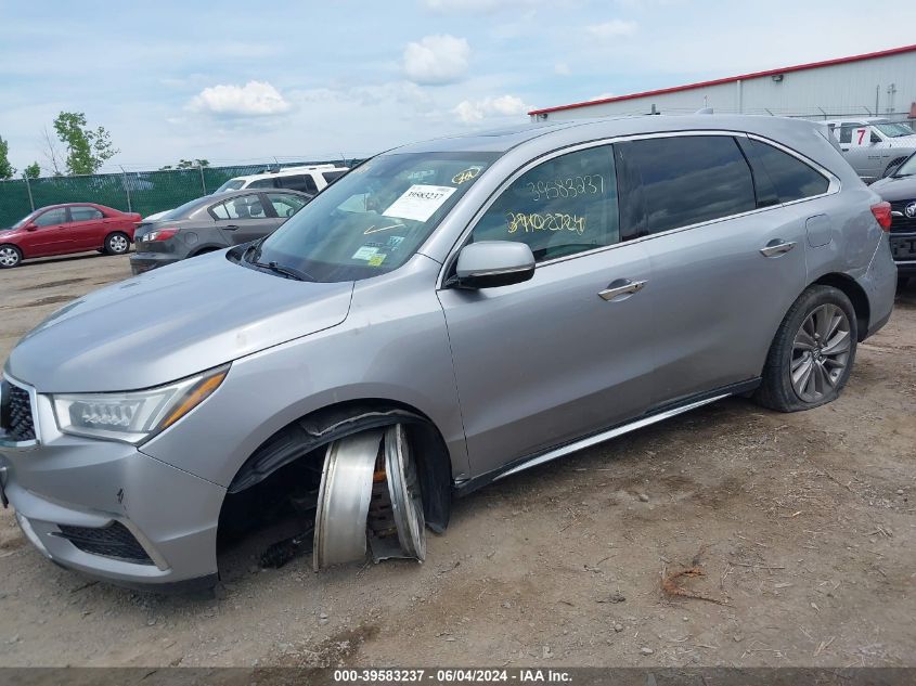 2017 Acura Mdx Technology Package VIN: 5FRYD4H56HB007772 Lot: 39583237