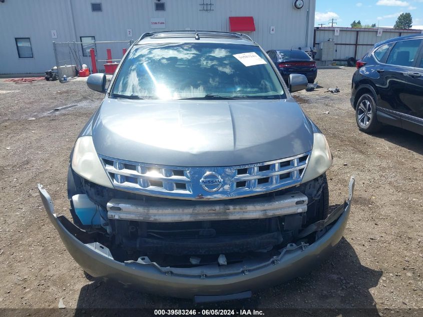 2005 Nissan Murano Se VIN: JN8AZ08W95W440696 Lot: 39583246