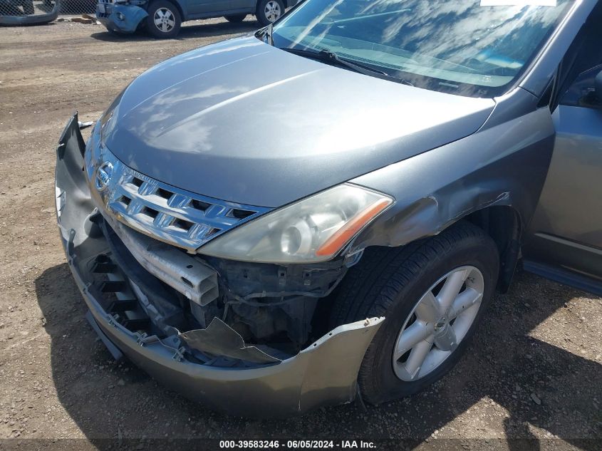 2005 Nissan Murano Se VIN: JN8AZ08W95W440696 Lot: 39583246