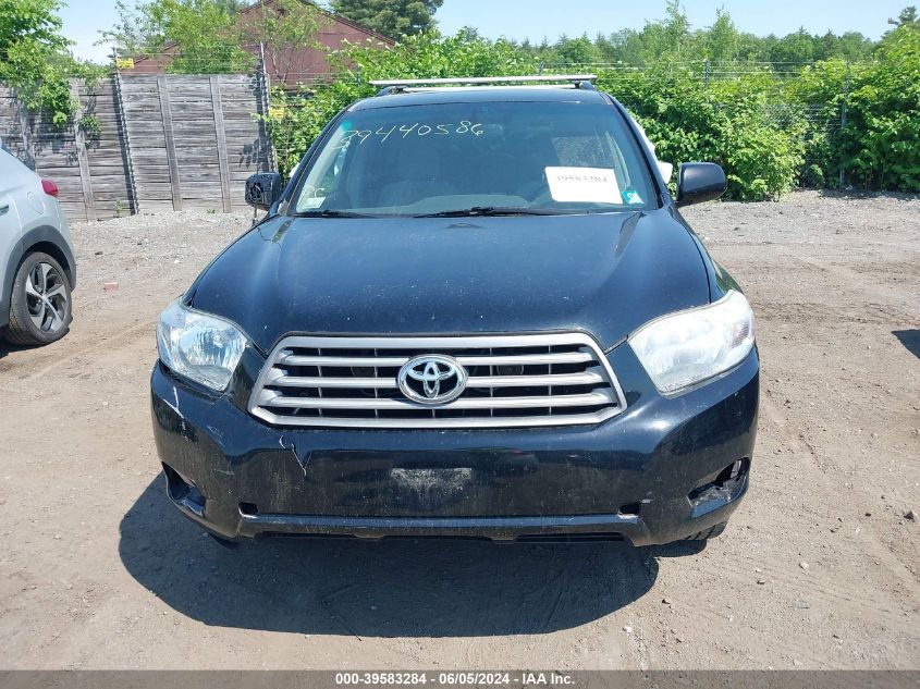 2010 Toyota Highlander Base V6 VIN: 5TDBK3EHXAS036425 Lot: 39583284