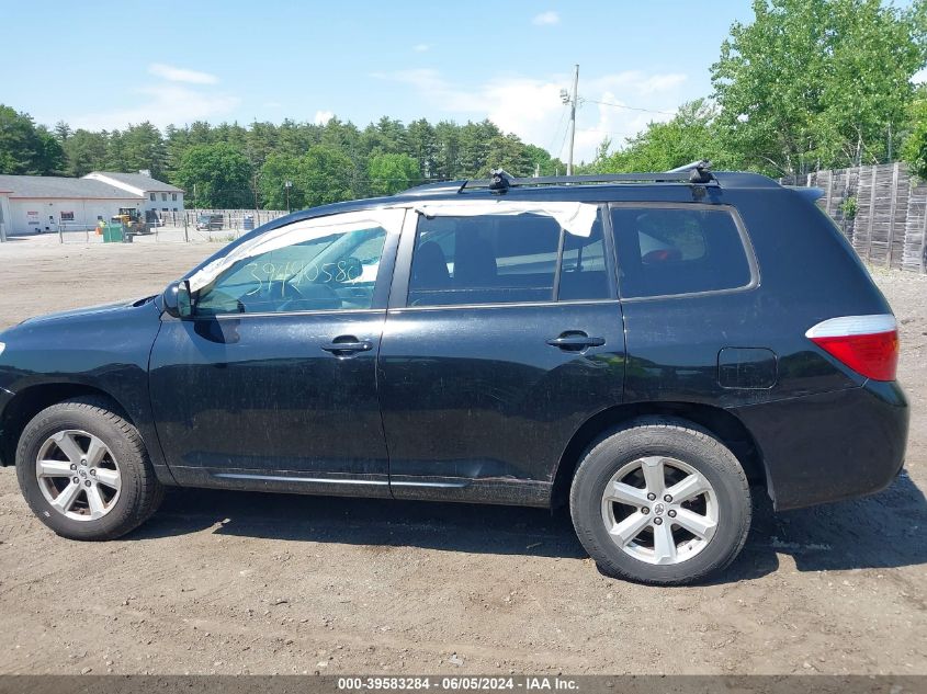 2010 Toyota Highlander Base V6 VIN: 5TDBK3EHXAS036425 Lot: 39583284