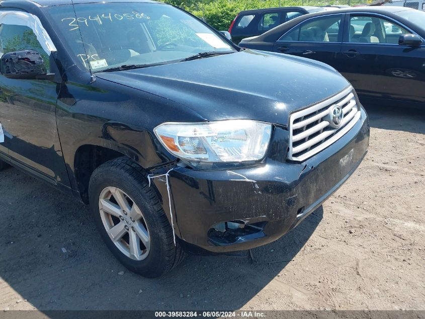 2010 Toyota Highlander Base V6 VIN: 5TDBK3EHXAS036425 Lot: 39583284
