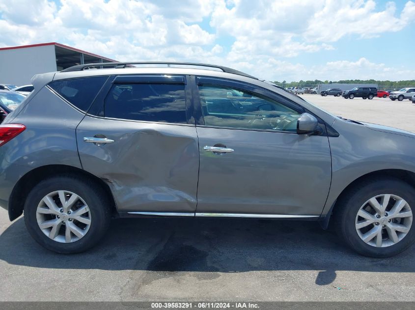 2014 Nissan Murano Sv VIN: JN8AZ1MW8EW516663 Lot: 39583291