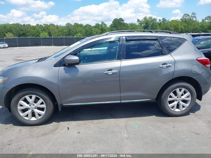 2014 Nissan Murano Sv VIN: JN8AZ1MW8EW516663 Lot: 39583291