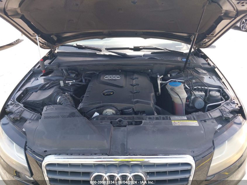 2010 Audi A4 2.0T Premium VIN: WAUAFAFL5AN069410 Lot: 39583334