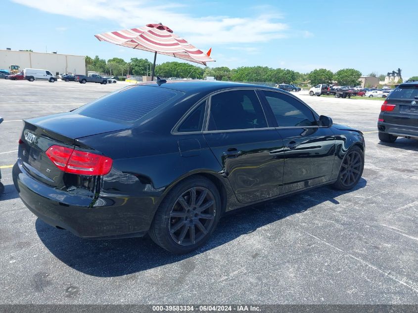 2010 Audi A4 2.0T Premium VIN: WAUAFAFL5AN069410 Lot: 39583334