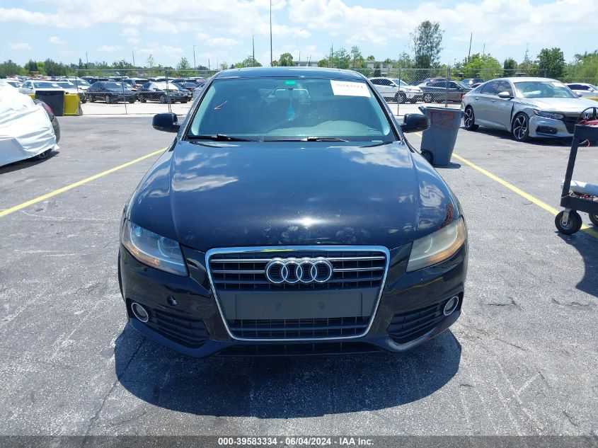 2010 Audi A4 2.0T Premium VIN: WAUAFAFL5AN069410 Lot: 39583334
