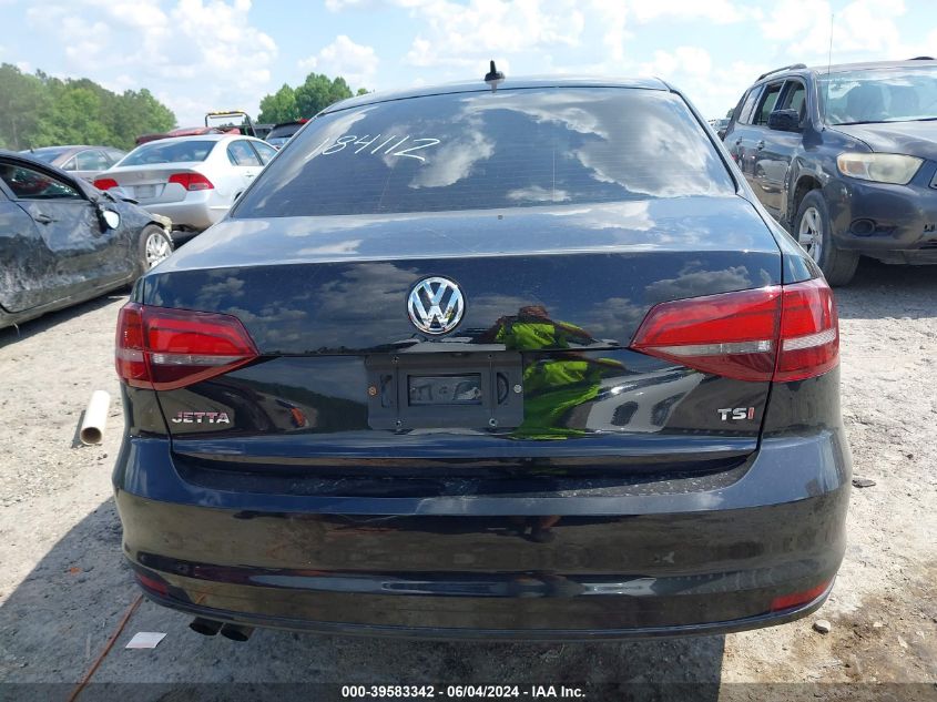 2016 Volkswagen Jetta 1.4T S VIN: 3VW267AJ8GM381916 Lot: 39583342