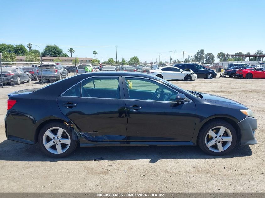 2012 Toyota Camry Se VIN: 4T1BF1FK4CU105249 Lot: 39583365