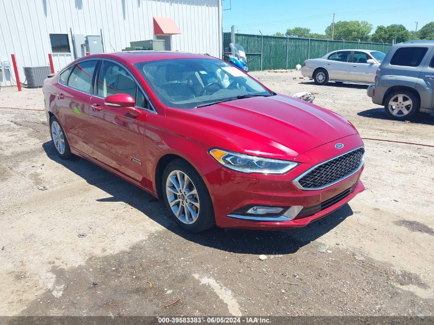 2017 FORD FUSION ENERGI PLATINUM - 3FA6P0SU8HR247080