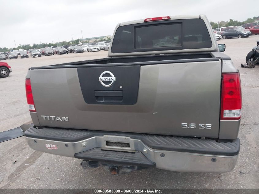 2006 Nissan Titan Se VIN: 1N6BA07A36N527138 Lot: 39583398