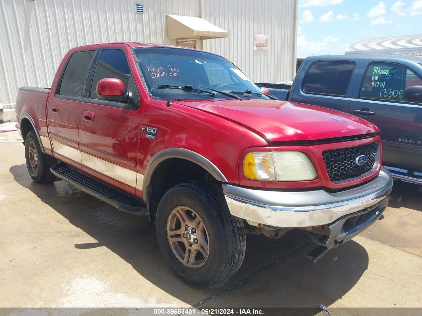 2002 Ford F-150 Lariat/Xlt VIN: 1FTRW08L32KA41394 Lot: 39583401