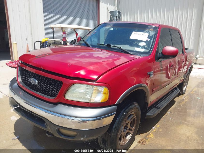 2002 Ford F-150 Lariat/Xlt VIN: 1FTRW08L32KA41394 Lot: 39583401