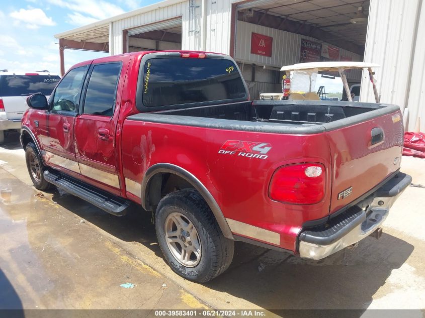 2002 Ford F-150 Lariat/Xlt VIN: 1FTRW08L32KA41394 Lot: 39583401