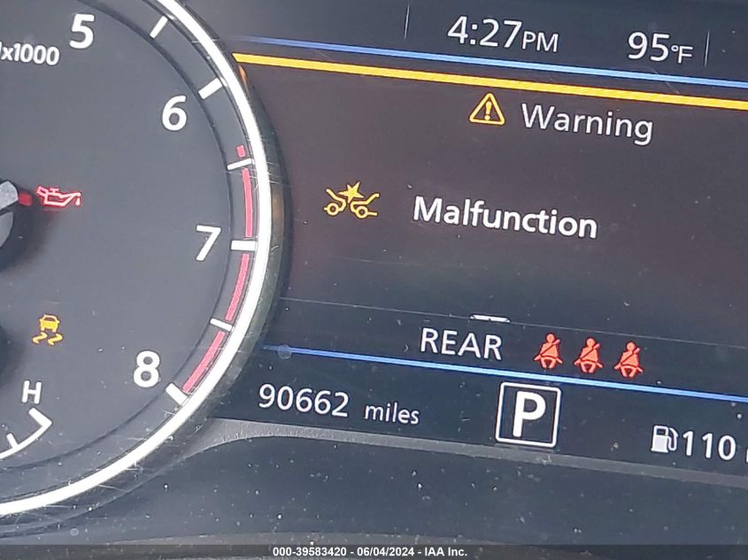 2021 Nissan Sentra Sr Xtronic Cvt VIN: 3N1AB8DV5MY239996 Lot: 39583420