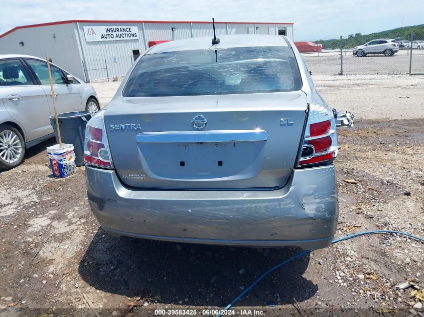 2010 Nissan Sentra 2.0Sl VIN: 3N1AB6AP2AL687230 Lot: 39583425