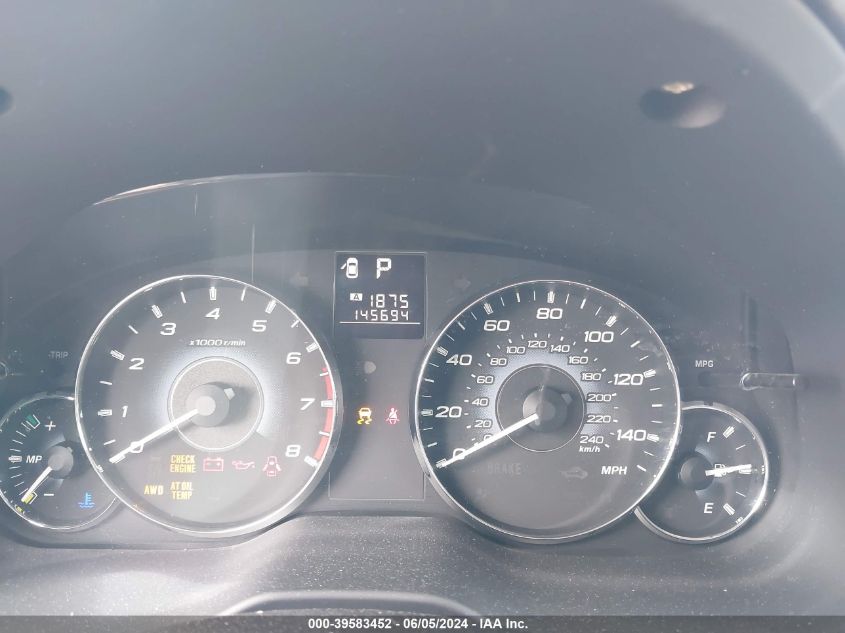 2010 Subaru Outback 2.5I Premium VIN: 4S4BRCGC5A3344595 Lot: 39583452