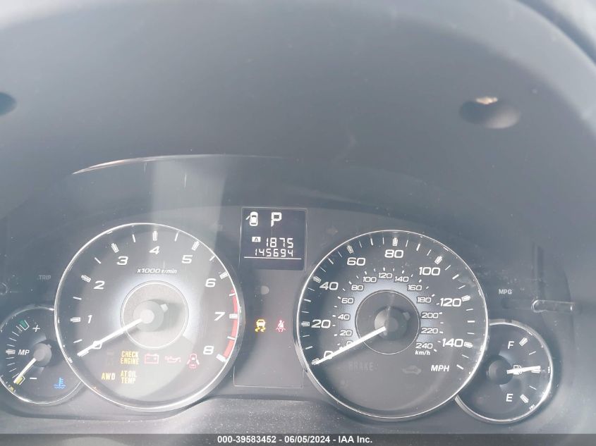 2010 Subaru Outback 2.5I Premium VIN: 4S4BRCGC5A3344595 Lot: 39583452