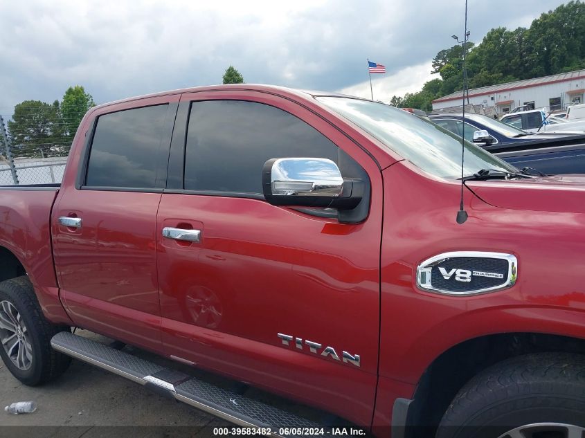 2017 Nissan Titan Sl VIN: 1N6AA1E56HN556062 Lot: 39583482